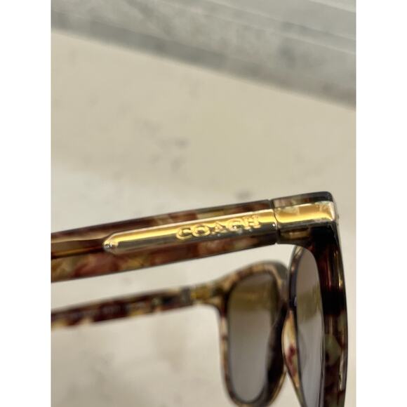 Coach HC8132 528713 Confetti Light Brown Square Women's Sunglasses "FRAMES ONLY" - Picture 8 of 8